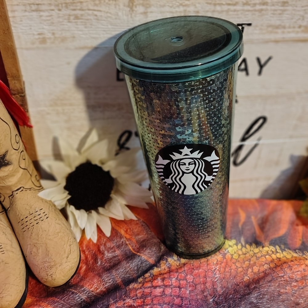 Starbucks Holographic Blue Tumbler